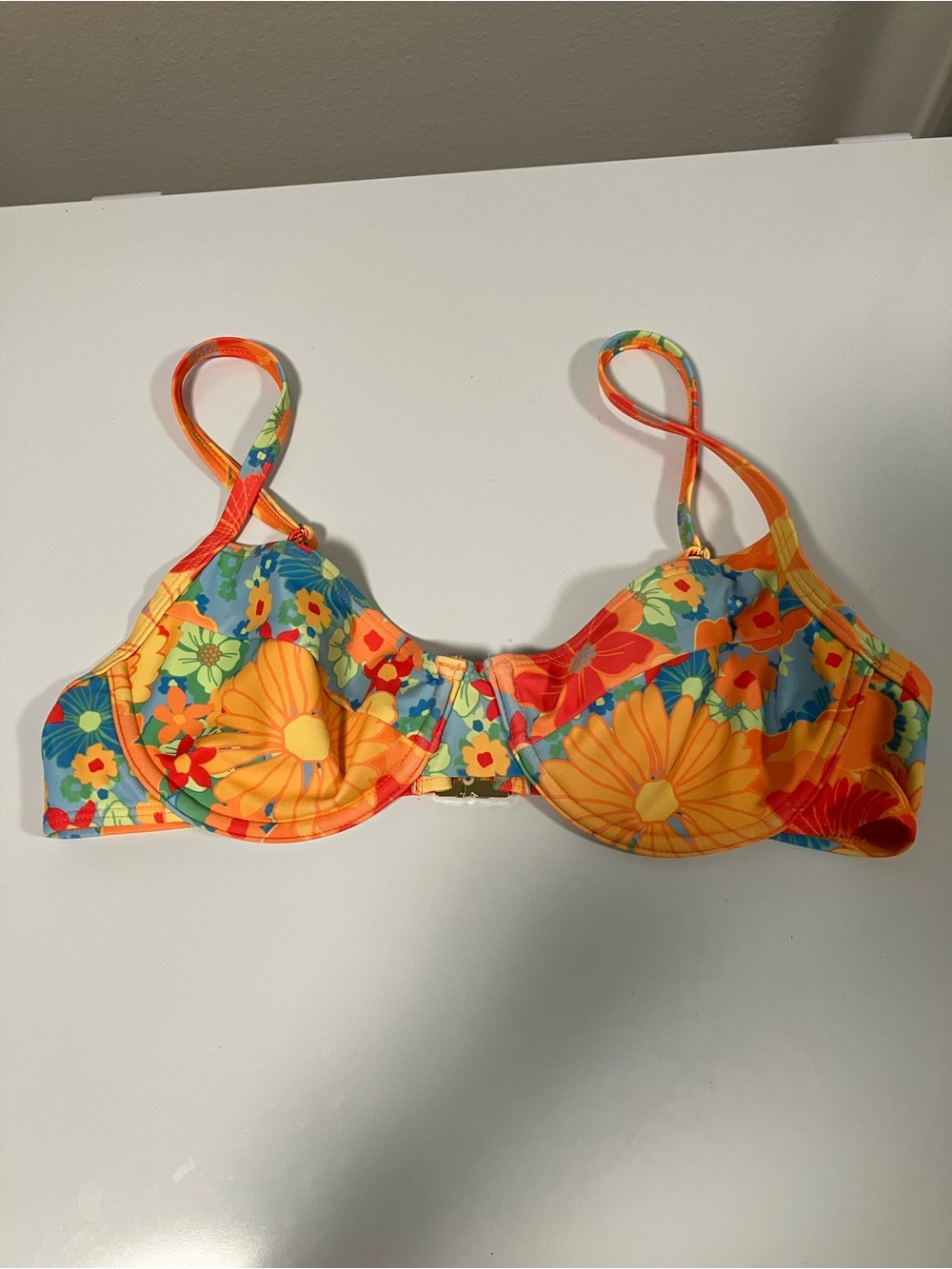 Kulani Kinis Bikini Top Floral Medium